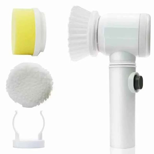 Cordless Electric Cleaning Brush — 5-in-1 Power Scrubber