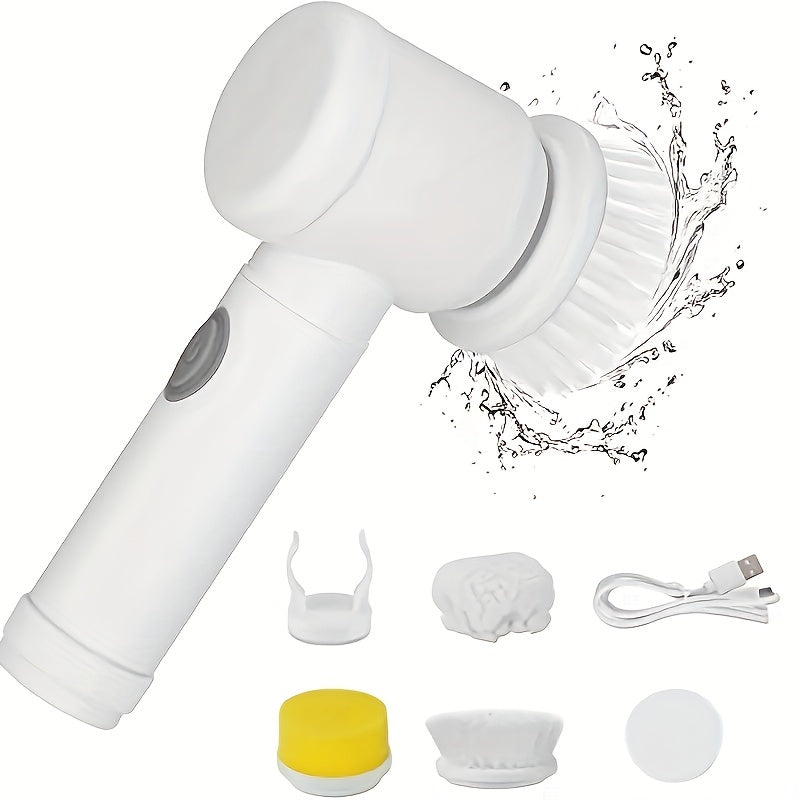 Cordless Electric Cleaning Brush — 5-in-1 Power Scrubber